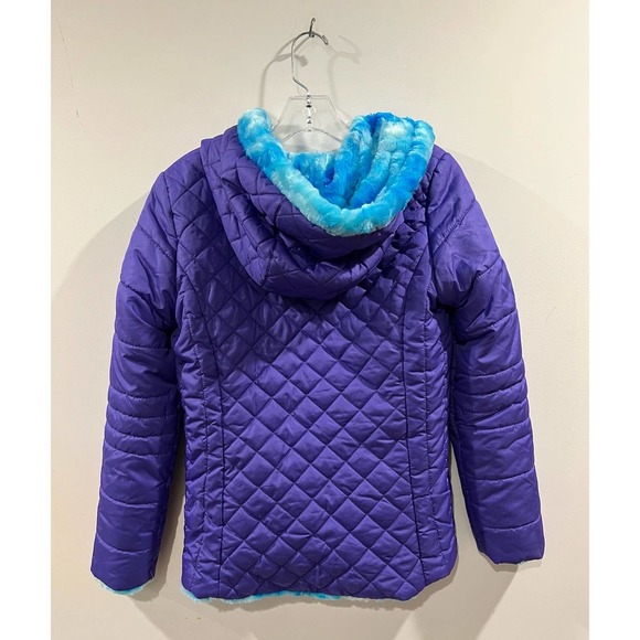 Pacific‎ Trail Purple Light Puffer Winter Reversible Jacket Size XL - Picture 5 of 7